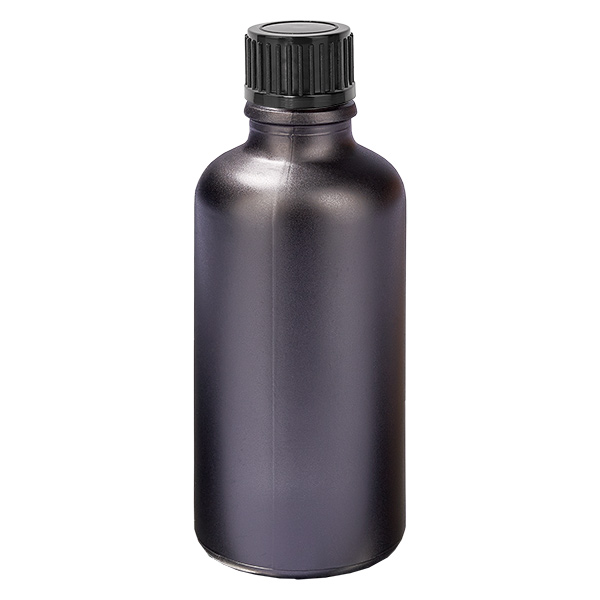 Frasco de 50ml 11mm tampa de rosca preta standard BlackLine UT18/50