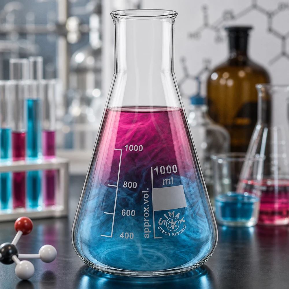 Erlenmeyer 1000ml gargalo largo Erlenmeyer 1000ml gargalo largo