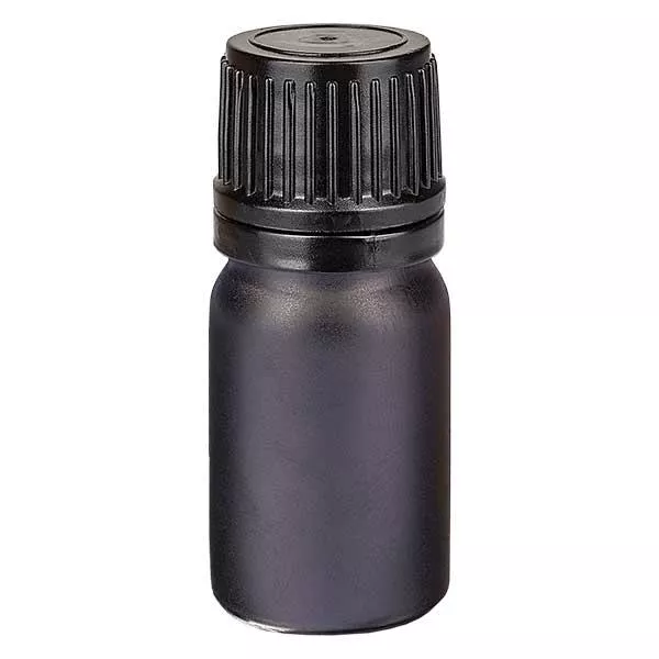 Frasco conta-gotas de 5 ml com fecho inviolável de 1 mm BlackLine UT18/5 Frasco conta-gotas de 5 ml com fecho inviolável de 1 mm BlackLine UT18/5