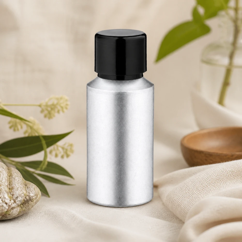 30ml gebeizte Aluflasche mit Schraubkappe Frasco de alumínio de 30 ml de alta qualidade com superfície decapada e tampa de rosca segura