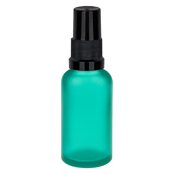 Frasco spray preto de 30 ml com tampa standard GreenLine UT18/30