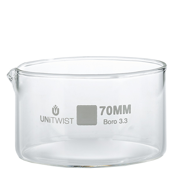Prato de cristalização ø70mm vidro borossilicato UNiTWIST Prato de cristalização ø70mm vidro borossilicato UNiTWIST
