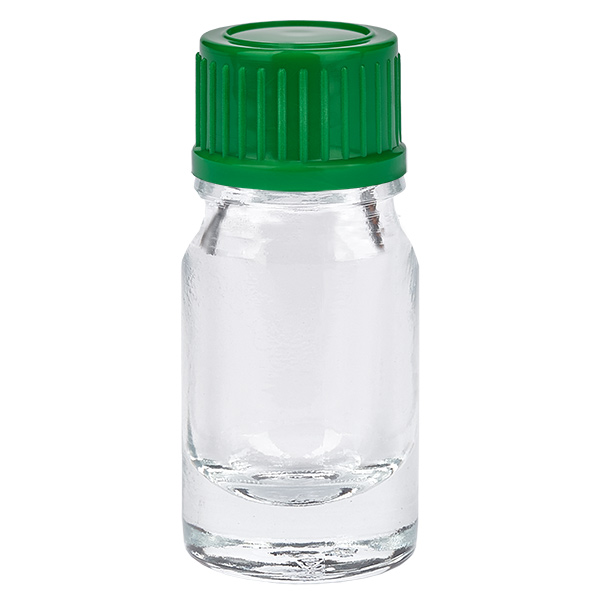 Frasco de 5ml 11mm tampa de rosca verde Standard ClearLine UT18/5