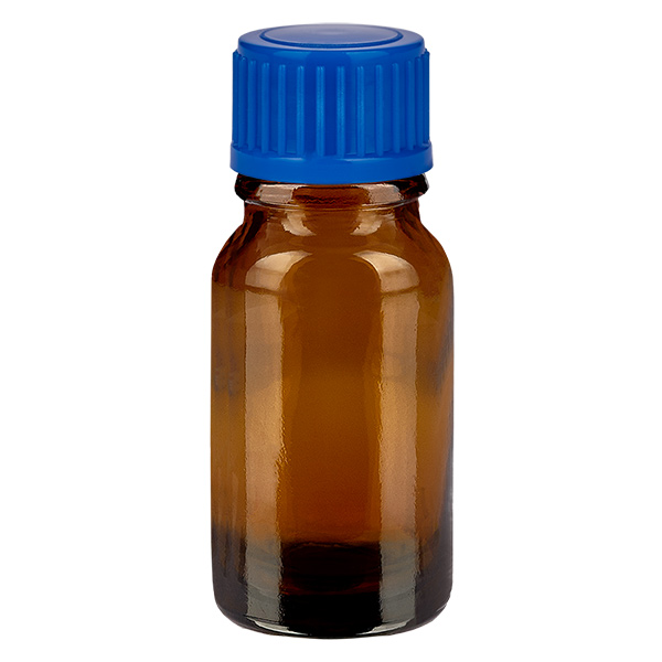 Frasco de 10 ml com tampa de rosca de 11 mm azul Standard BrownLine UT18/10