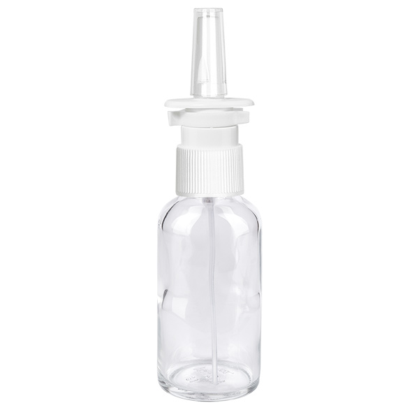 Frasco de spray nasal de 50 ml branco/transparente Standard ClearLine UT18/50