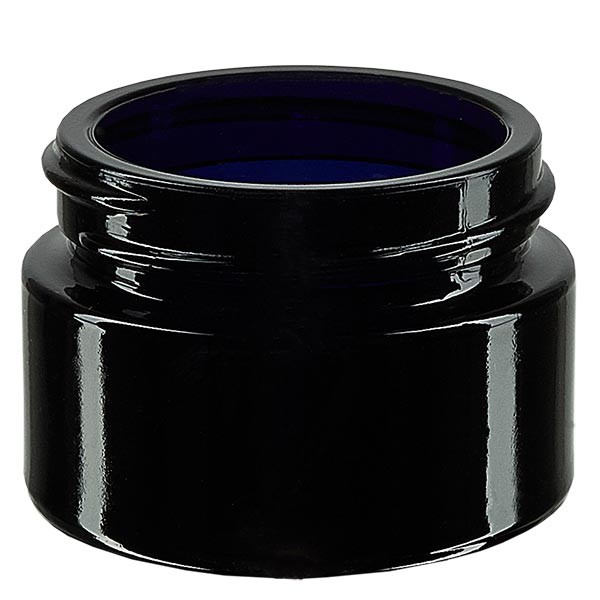 Frasco para cosméticos de vidro violeta 30ml, sem tampa