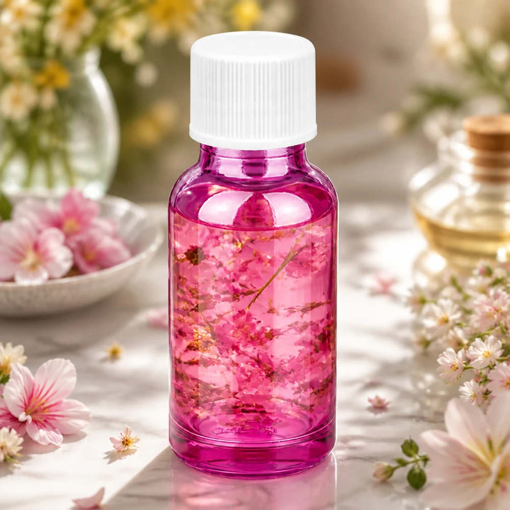 Frasco de 20 ml com tampa de rosca de 11 mm branco padrão PurpleLine UT18/20 Frasco de vidro robusto de 20 ml em violeta elegante com uma prática tampa padrão de 11 mm
