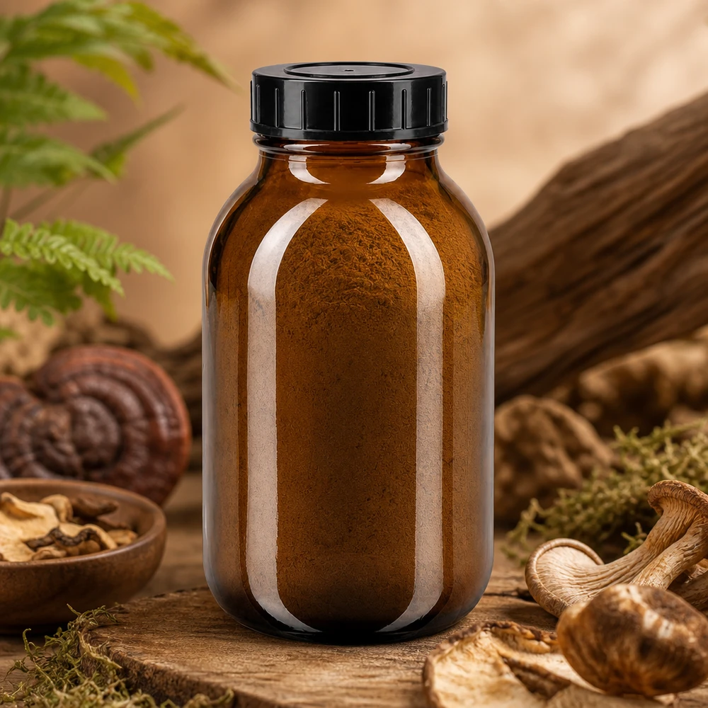 Garrafa de 500ml com gargalo largo em vidro âmbar com tampa de rosca Garrafa de vidro de 500 ml de alta qualidade em castanho com abertura grande para um enchimento fácil