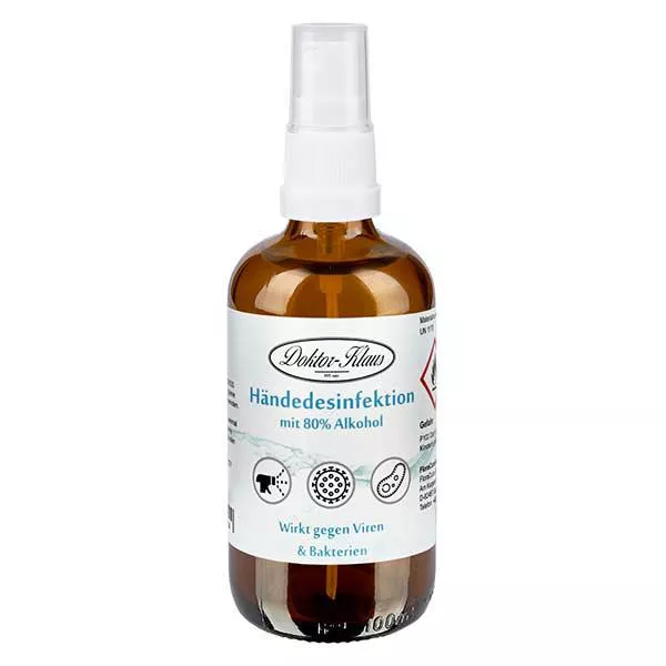 Spray desinfetante para as mãos 100ml Doktor-Klaus Spray desinfetante para as mãos 100ml Doktor-Klaus