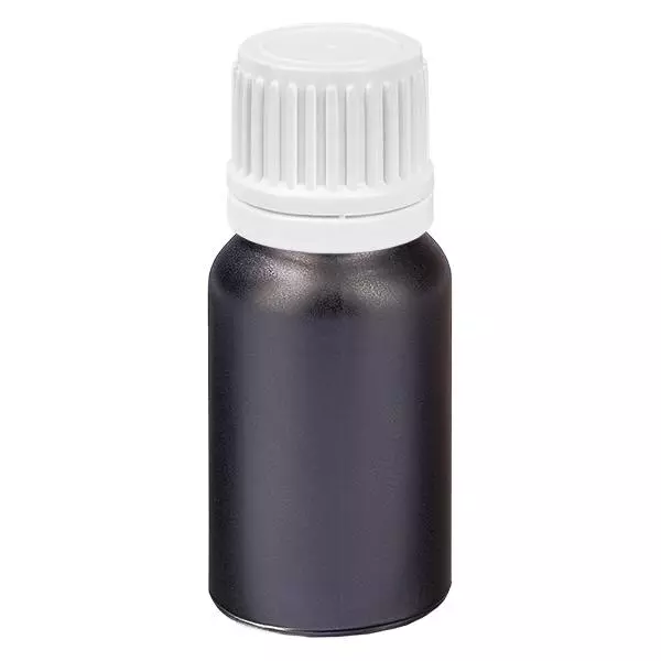 Frasco de 10ml 11mm tampa de rosca branca inviolável BlackLine UT18/10 Frasco de 10ml 11mm tampa de rosca branca inviolável BlackLine UT18/10