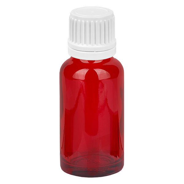 Frasco de 20 ml com tampa de rosca de 11 mm branco tampa inviolável RedLine UT18/20