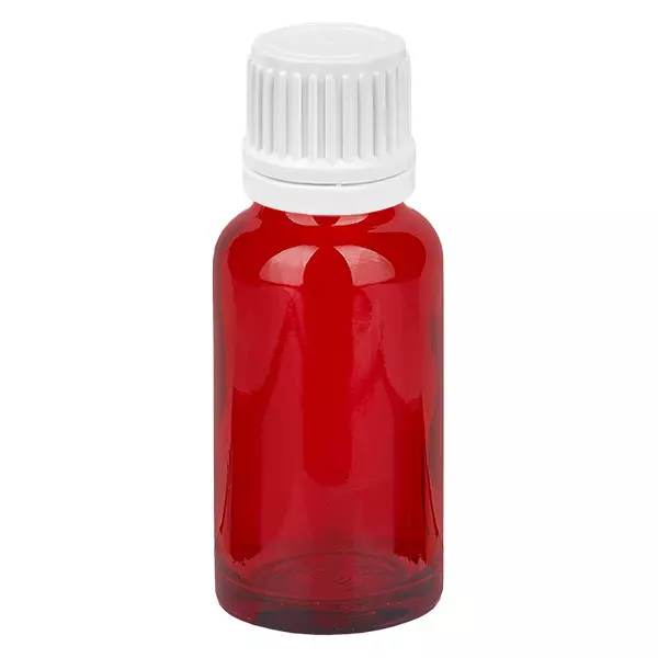 Frasco de 20 ml com tampa de rosca de 11 mm branco tampa inviolável RedLine UT18/20 Frasco de 20 ml com tampa de rosca de 11 mm branco tampa inviolável RedLine UT18/20