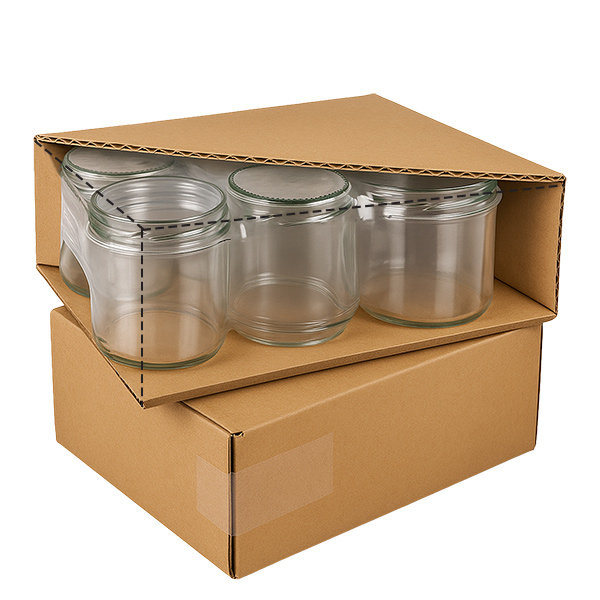 Copos de vidro de 230 ml + tampa BasicSeal coração menta UNiTWIST