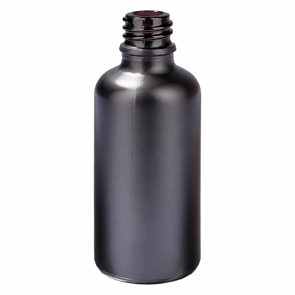 Frasco farmacêutico de 50 ml BlackLine UT18/50 UNiTWIST com design elegante em preto