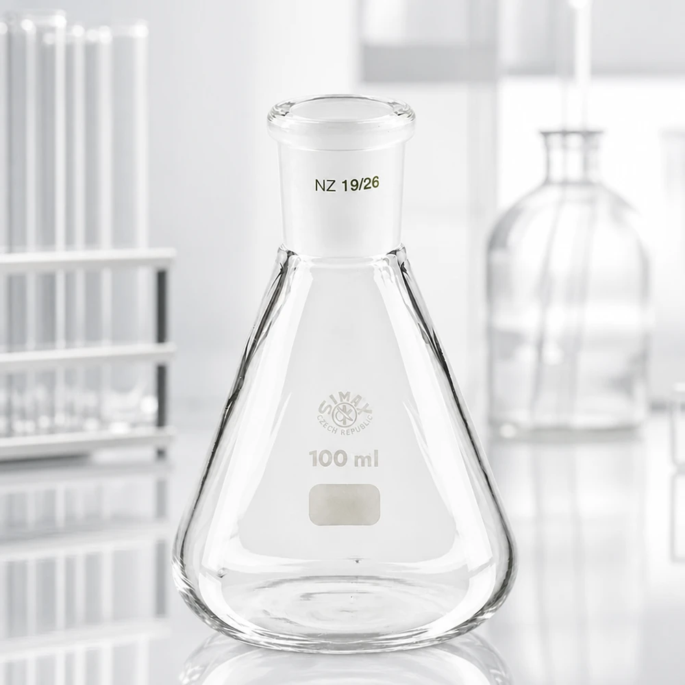 Erlenmeyer 100ml com junta esmerilada padrão (19/26)