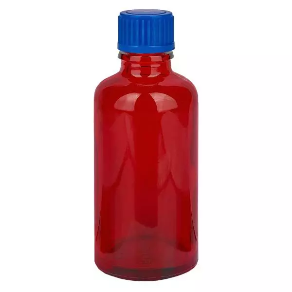 Frasco de 50 ml com tampa de rosca de 11 mm azul Standard RedLine UT18/50
