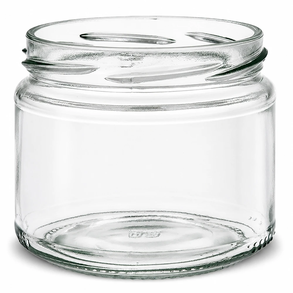 Frasco redondo de 330ml sem tampa (TO82) UNiTWIST UNiTWIST Runda330 frasco redondo 330ml TO82 frasco de conserva transparente vazio frasco de conserva sem tampa