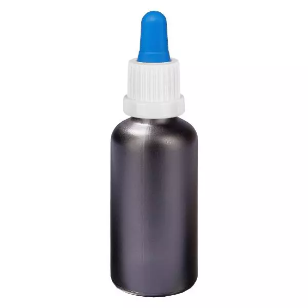 Frasco pipeta de 50ml branco/azul com fecho inviolável BlackLine UT18/50