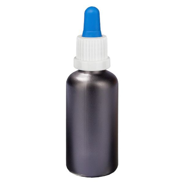 Frasco pipeta de 50ml branco/azul com fecho inviolável BlackLine UT18/50