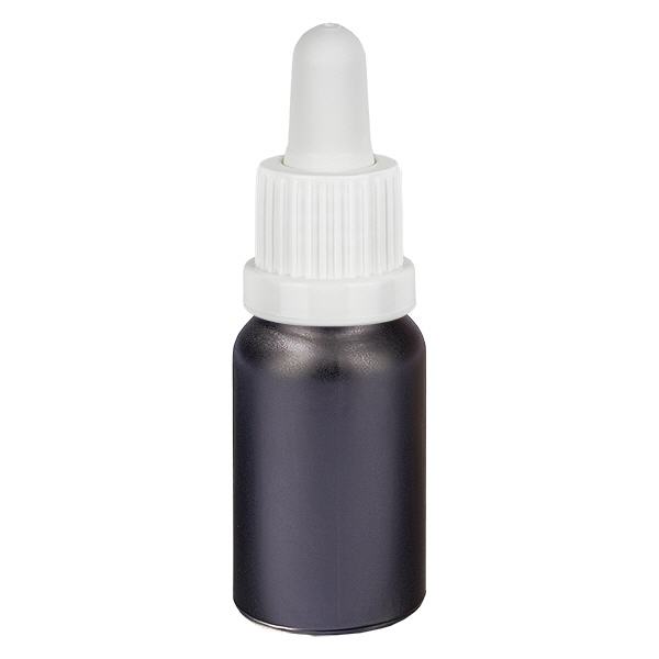 Frasco pipeta de 10ml branco com fecho inviolável BlackLine UT18/10