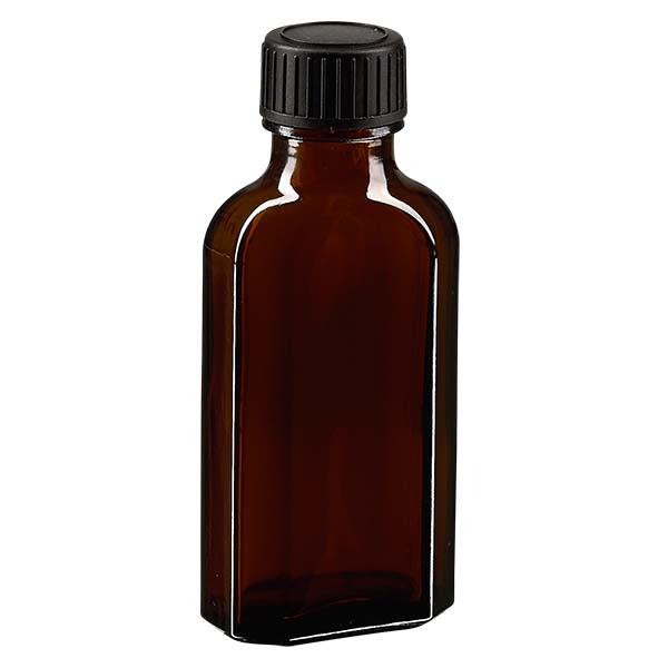 Tampa de rosca castanha Meplat de 50 ml com disco de vedação LKD Tampa de rosca castanha Meplat de 50 ml com disco de vedação LKD