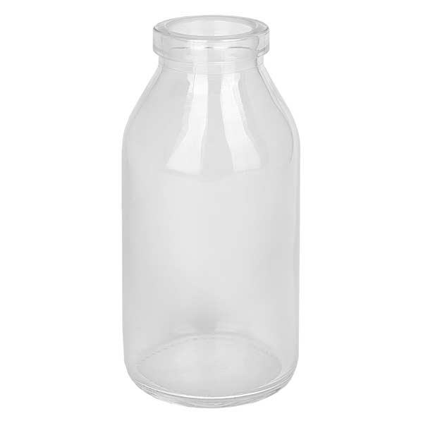Frasco redondo de 100ml transparente, abertura 22mm, sem rolha 22/26 Frasco redondo de 100ml transparente, abertura 22mm, sem rolha 22/26