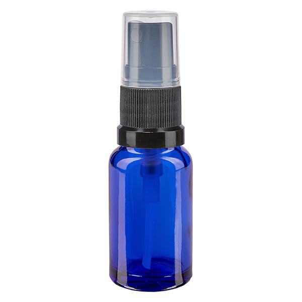 Frasco de farmácia azul 10ml spray top preto