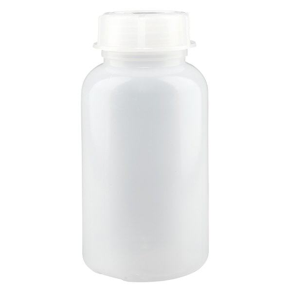 Frasco de laboratório de 500 ml com gargalo largo e tampa de rosca Frasco de laboratório de 500 ml com gargalo largo e tampa de rosca