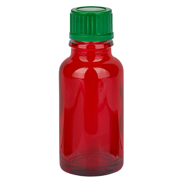 Frasco de 20 ml com tampa de rosca de 11 mm verde Standard RedLine UT18/20