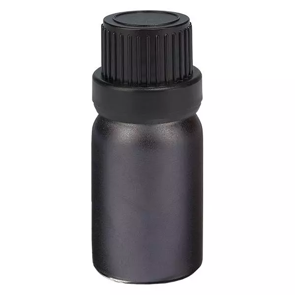 Frasco de 5 ml com tampa de rosca de 11 mm preta com fecho inviolável BlackLine UT18/5 Frasco de 5 ml com tampa de rosca de 11 mm preta com fecho inviolável BlackLine UT18/5