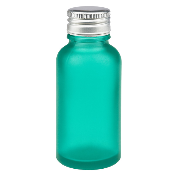 Frasco de 30 ml com tampa de rosca de 11 mm Alu-Silver Standard GreenL.UT18/30
