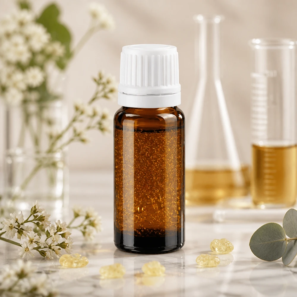 Frasco conta-gotas médico de 10 ml em vidro âmbar com tampa de segurança branca