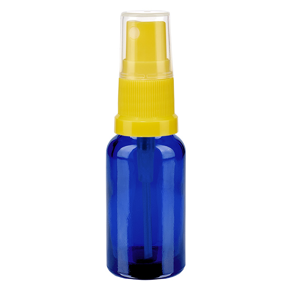 Frasco spray de 20ml amarelo/transparente tampa standard BlueLine UT18/20
