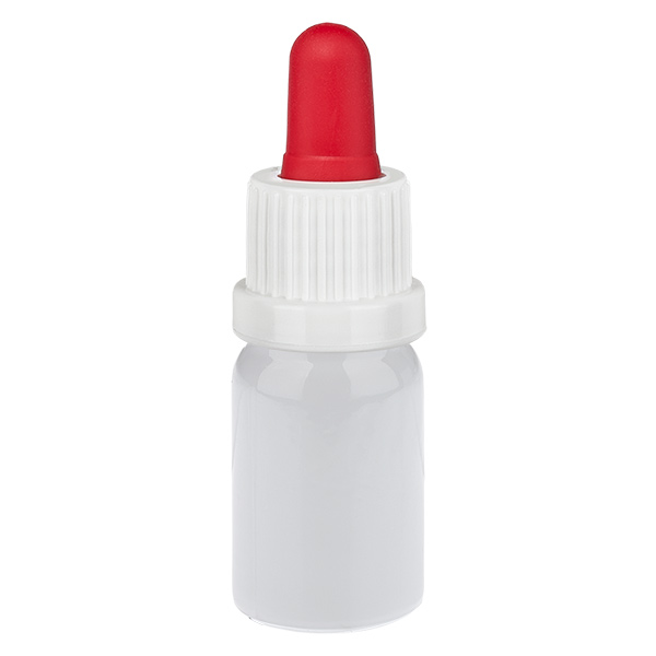 5ml Pipettenflasche weiß/rot Originalitätsverschluss WhiteLine UT18/5