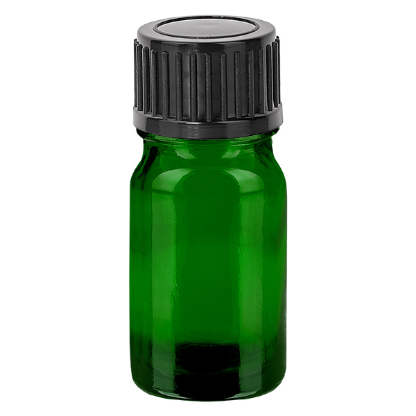Frasco de 5 ml com tampa de rosca de 11 mm preta Standard GreenLine UT18/5