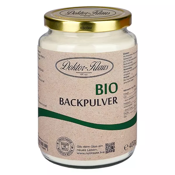 Fermento em pó orgânico 400g Doktor-Klaus noWaste