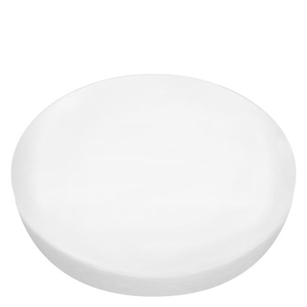 Tampa de silicone branca UNiTWIST para WECK RR80 Tampa de silicone branca UNiTWIST para boiões WECK RR80 redonda sobre fundo branco Fotografia do produto