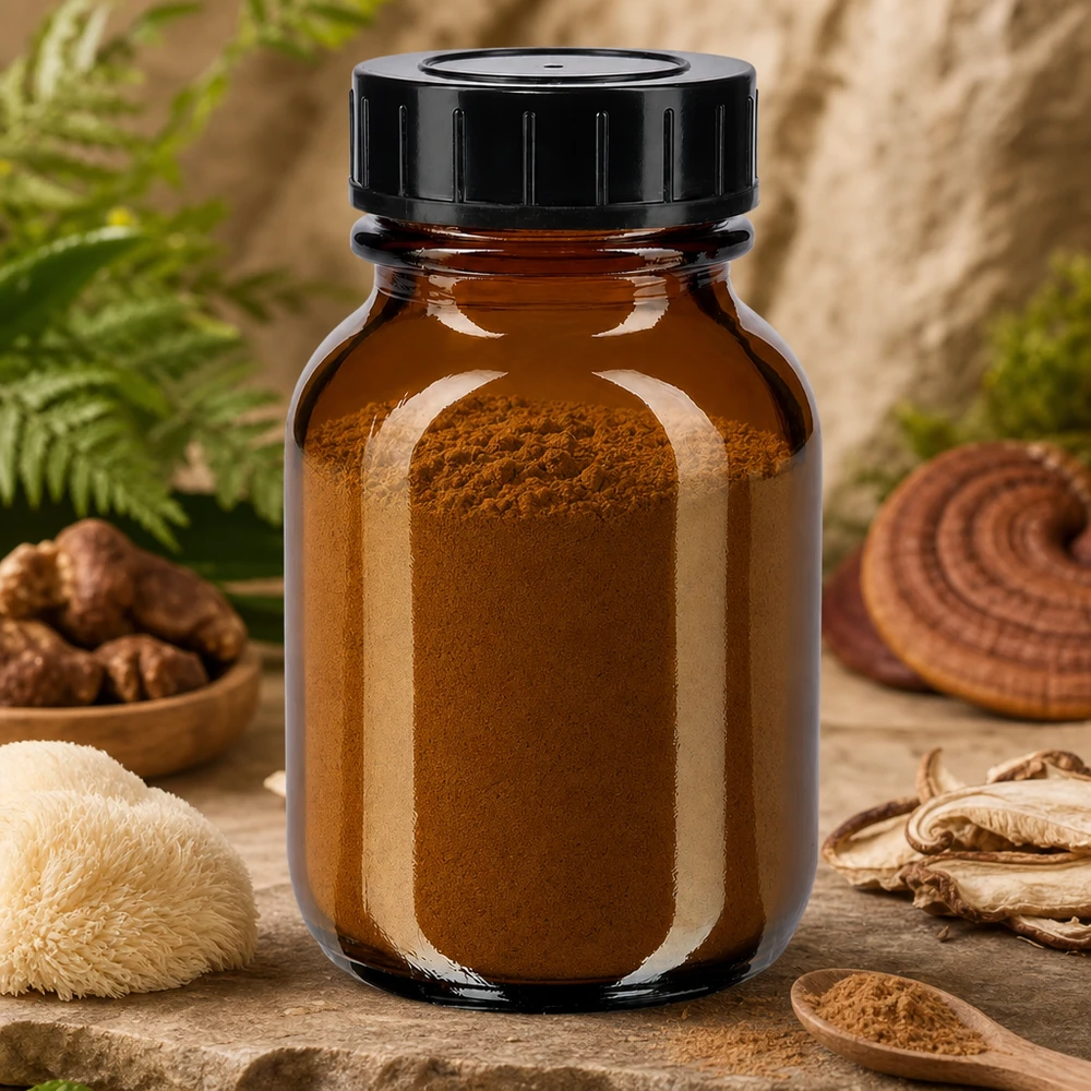 Frasco de vidro âmbar de 50ml com gargalo largo e tampa de rosca Frasco de 50 ml de alta qualidade com gargalo largo, fabricado em vidro âmbar com proteção UV e com uma prática tampa de rosca