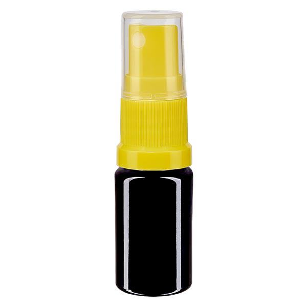 Frasco de farmácia violeta 5ml spray acessório amarelo