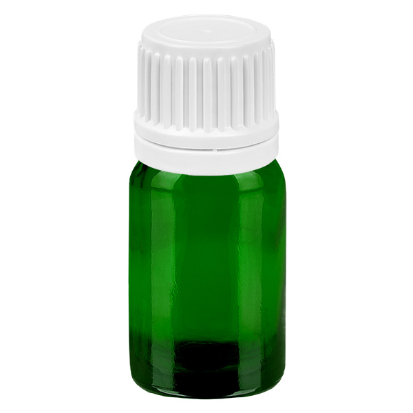 Frasco de 5 ml com tampa de rosca de 11 mm branco com fecho inviolável GreenLine UT18/5