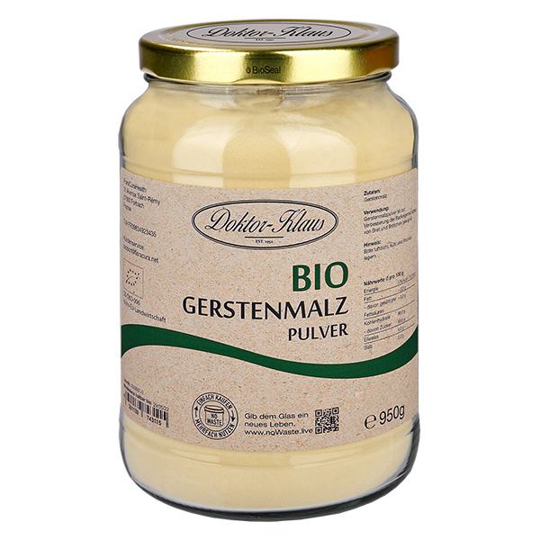 Pó de malte de cevada orgânico 950g Doktor-Klaus noWaste