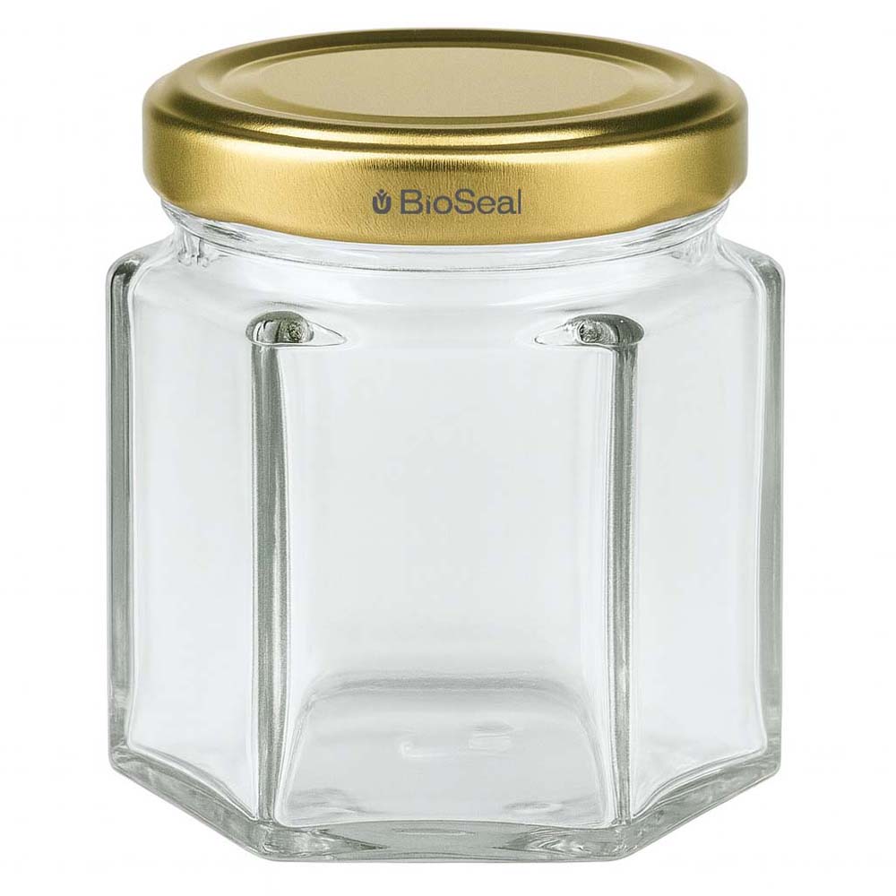 60g Honigglas mit goldenem Deckel BioSeal UNiTWIST