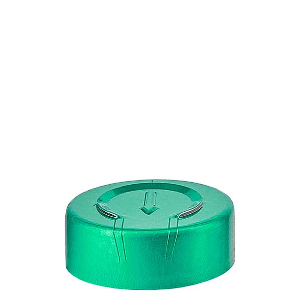 Tampão de alargamento 20,25 x 7,4 mm com corte total, verde Tampão de alargamento 20,25 x 7,4 mm com corte total, verde