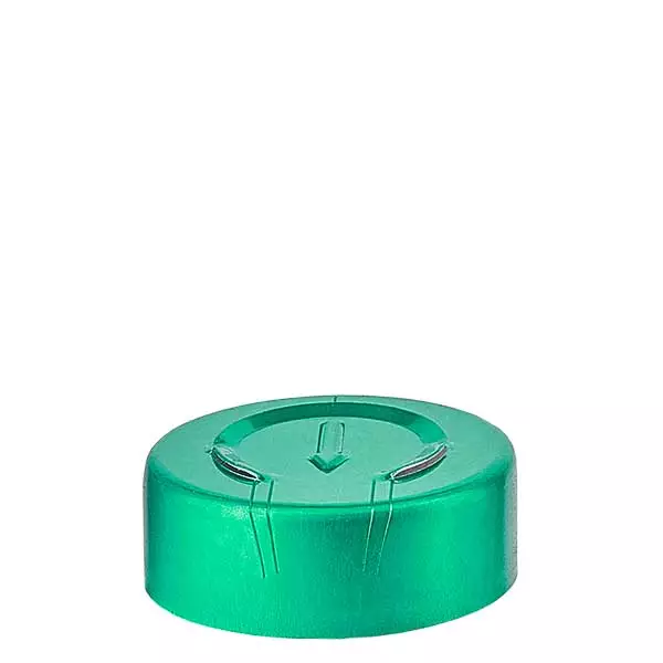 Tampão de alargamento 20,25 x 7,4 mm com corte total, verde Tampão de alargamento 20,25 x 7,4 mm com corte total, verde