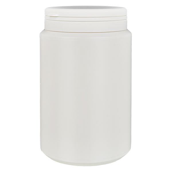 Caixa de cápsulas de 1000 ml branca com fecho inviolável Jaycap branco Caixa de cápsulas de 1000 ml branca com fecho inviolável Jaycap branco