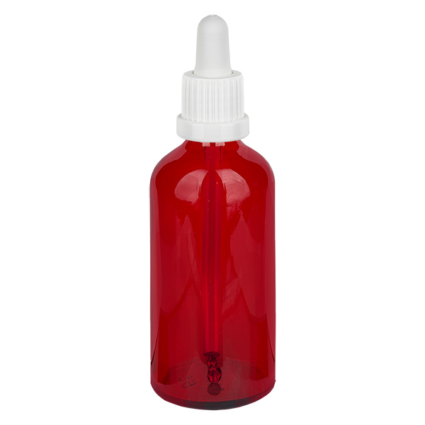 Frasco pipeta de 100 ml branco com fecho inviolável RedLine UT18/100