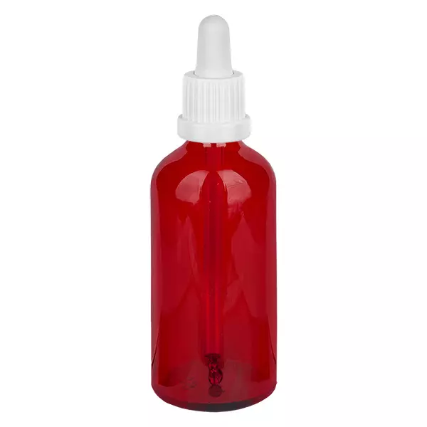 Frasco pipeta de 100 ml branco com fecho inviolável RedLine UT18/100 Frasco pipeta de 100 ml branco com fecho inviolável RedLine UT18/100
