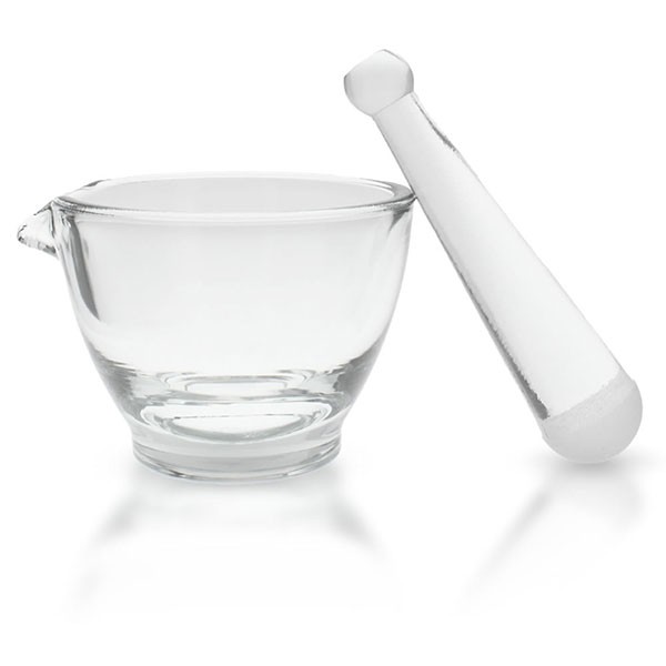 Almofariz e pilão ø120mm, superfície lisa