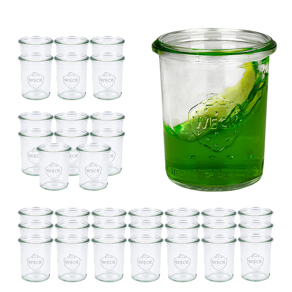 36er Set Weck Gläser 160 ml Sturzgläser
