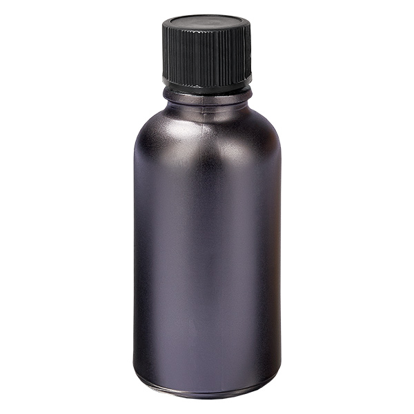 Frasco conta-gotas de 30ml 1mm preto tampa standard BlackLine UT18/30